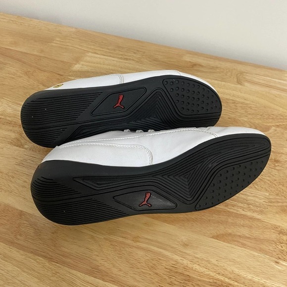 Puma White Leather x Ferrari Drift Cat Scuderia Motorsport Sneakers Men's Size 8 - Picture 10 of 11
